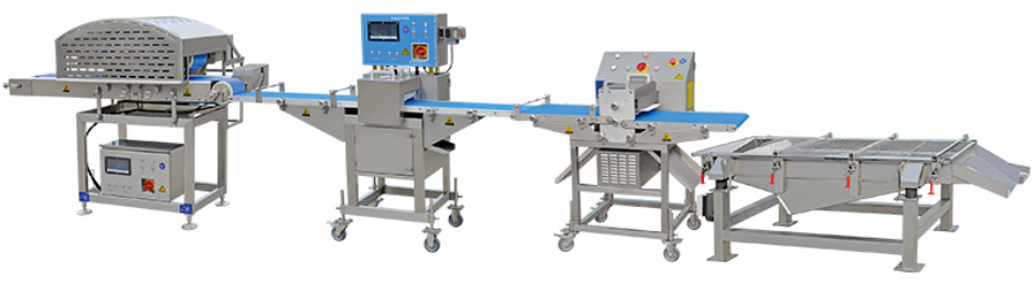 单通道鲜肉丁加工线